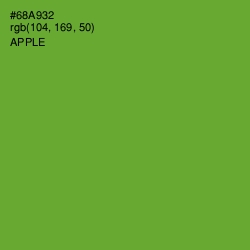 #68A932 - Apple Color Image