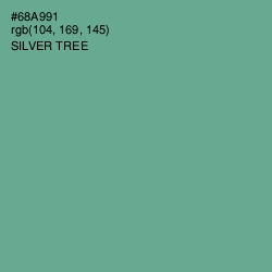 #68A991 - Silver Tree Color Image