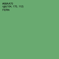 #68AA70 - Fern Color Image