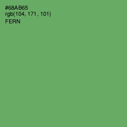 #68AB65 - Fern Color Image