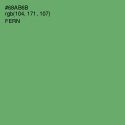 #68AB6B - Fern Color Image