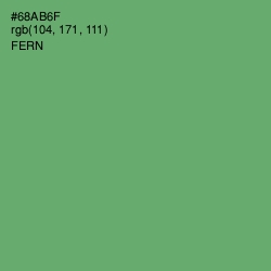#68AB6F - Fern Color Image