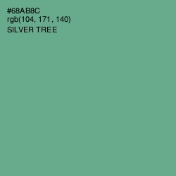 #68AB8C - Silver Tree Color Image