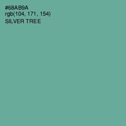 #68AB9A - Silver Tree Color Image