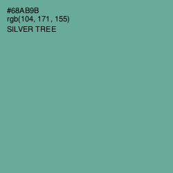 #68AB9B - Silver Tree Color Image