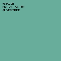 #68AC9B - Silver Tree Color Image