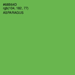 #68B64D - Asparagus Color Image