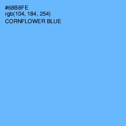 #68B8FE - Cornflower Blue Color Image