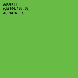 #68BB44 - Asparagus Color Image