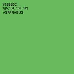 #68BB5C - Asparagus Color Image