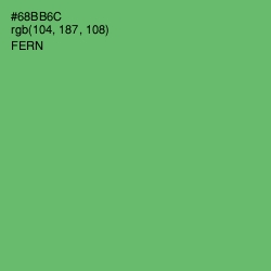 #68BB6C - Fern Color Image