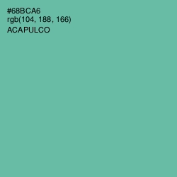 #68BCA6 - Acapulco Color Image