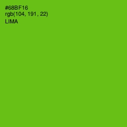 #68BF16 - Lima Color Image