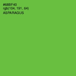 #68BF40 - Asparagus Color Image
