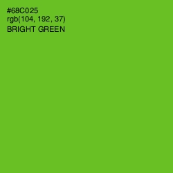 #68C025 - Bright Green Color Image