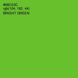 #68C02C - Bright Green Color Image
