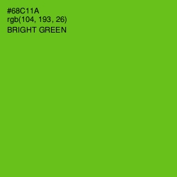 #68C11A - Bright Green Color Image