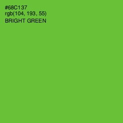 #68C137 - Bright Green Color Image