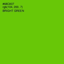 #68C807 - Bright Green Color Image