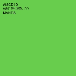 #68CD4D - Mantis Color Image