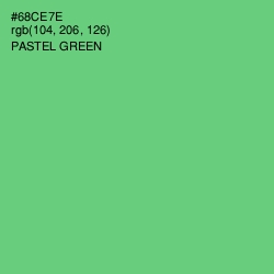#68CE7E - Pastel Green Color Image
