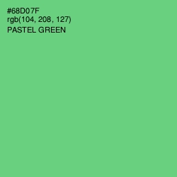 #68D07F - Pastel Green Color Image