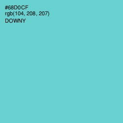 #68D0CF - Downy Color Image