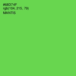 #68D74F - Mantis Color Image