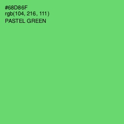 #68D86F - Pastel Green Color Image