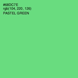 #68DC7E - Pastel Green Color Image