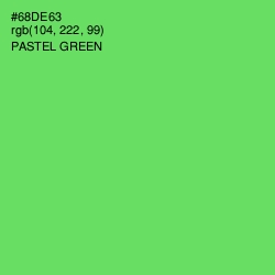 #68DE63 - Pastel Green Color Image