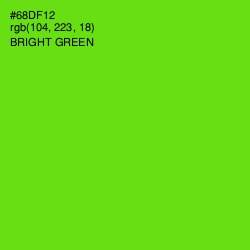 #68DF12 - Bright Green Color Image