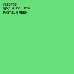#68DF7B - Pastel Green Color Image