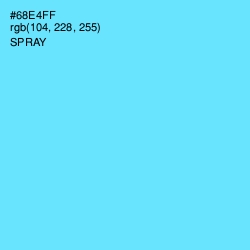 #68E4FF - Spray Color Image