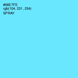 #68E7FE - Spray Color Image