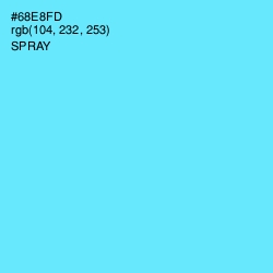 #68E8FD - Spray Color Image