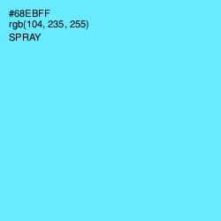 #68EBFF - Spray Color Image