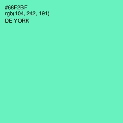 #68F2BF - De York Color Image