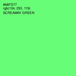 #68FD77 - Screamin' Green Color Image