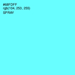 #68FDFF - Spray Color Image