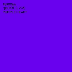 #6900EE - Purple Heart Color Image