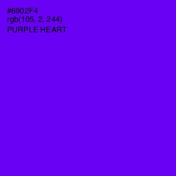 #6902F4 - Purple Heart Color Image