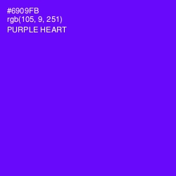 #6909FB - Purple Heart Color Image