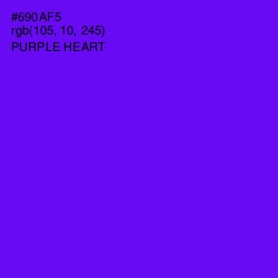 #690AF5 - Purple Heart Color Image