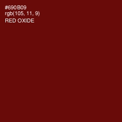 #690B09 - Red Oxide Color Image