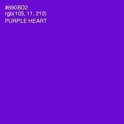 #690BD2 - Purple Heart Color Image