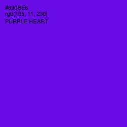 #690BE6 - Purple Heart Color Image