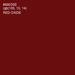 #690D0E - Red Oxide Color Image