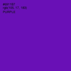 #6911B7 - Purple Color Image