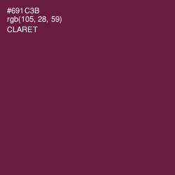 #691C3B - Claret Color Image
